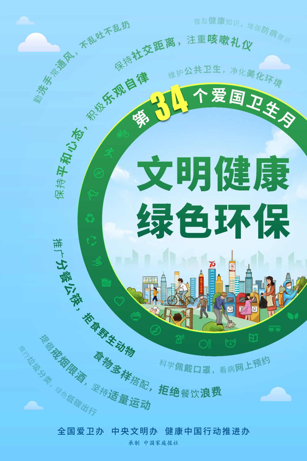 關注第34個愛國衛(wèi)生月：文明健康 綠色環(huán)保